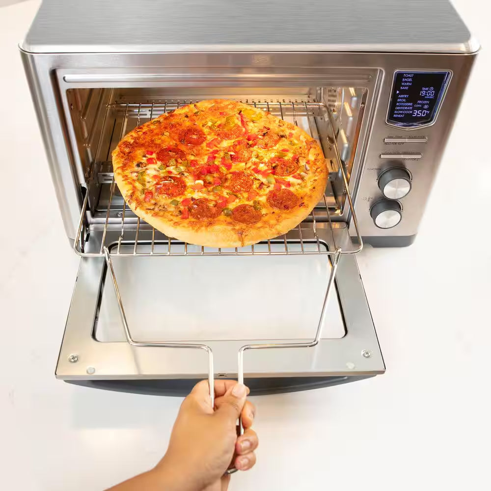 11-In-1 Digital Air Fryer Convection Toaster Oven Rotisserie 6-Slice 1700W Stainless Steel