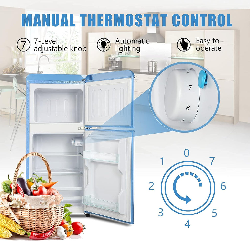3.5-Cu Ft with Freezer ( Blue ) Garage Ready