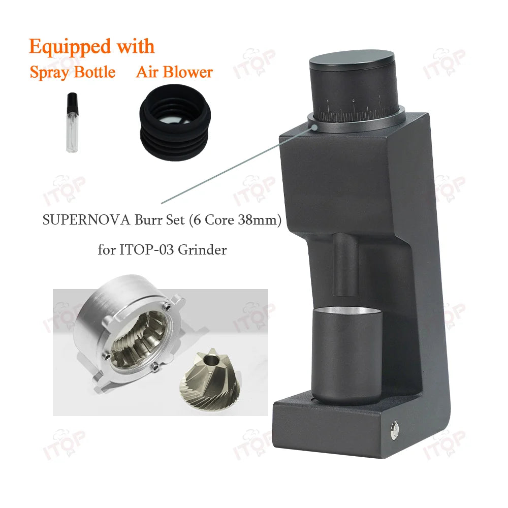 03 Electric Coffee Grinder Seven-Core 48Mm Burr Household Coffee Bean Grinder VS3 Coffee Miller Grinder Espresso 110V 220V