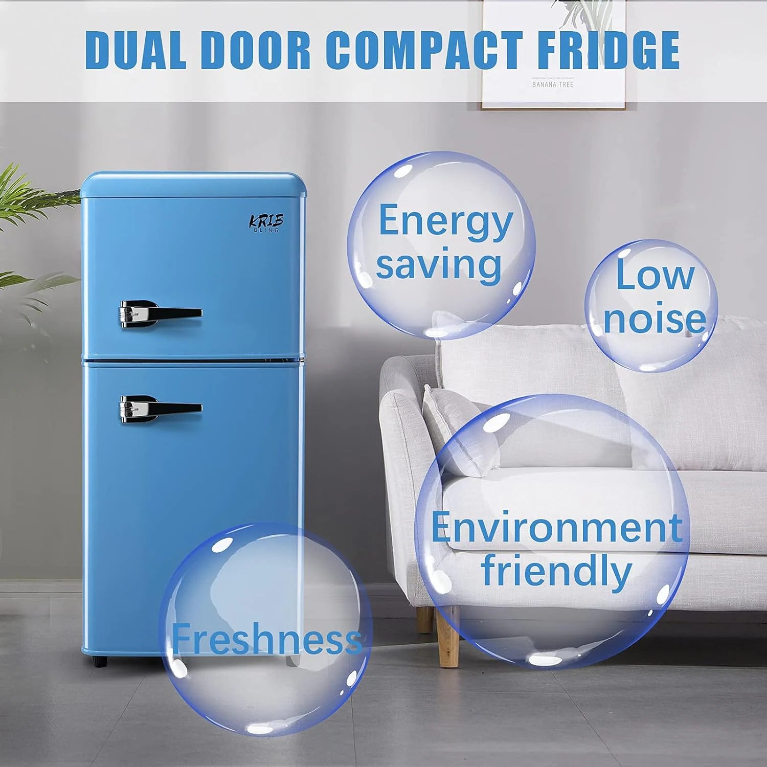 3.5-Cu Ft with Freezer ( Blue ) Garage Ready