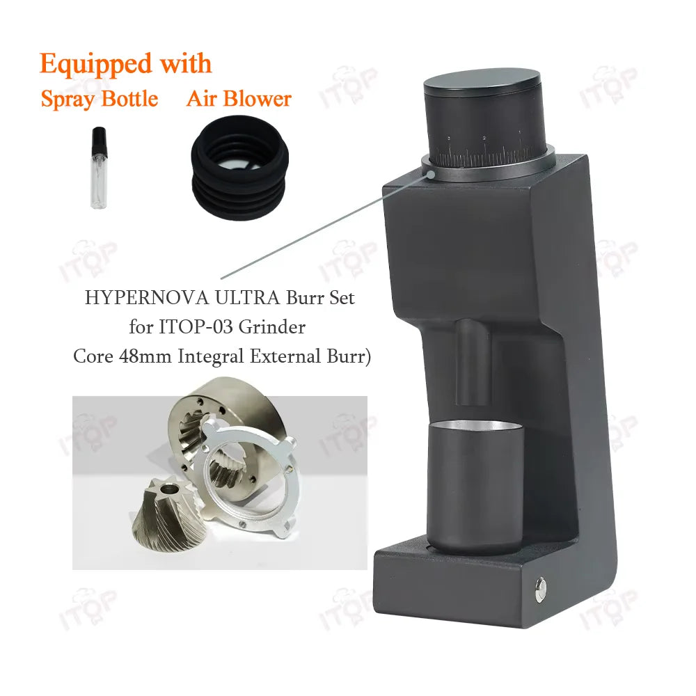 03 Electric Coffee Grinder Seven-Core 48Mm Burr Household Coffee Bean Grinder VS3 Coffee Miller Grinder Espresso 110V 220V