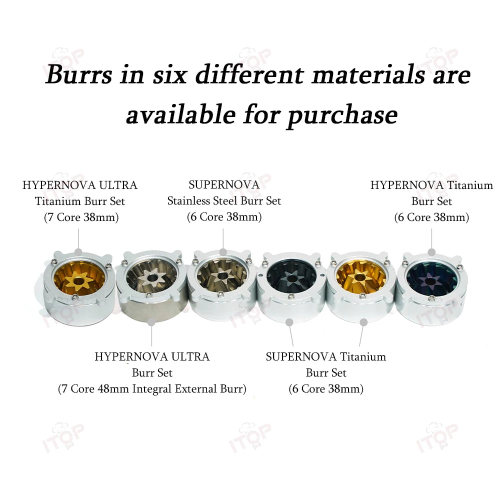 03 Electric Coffee Grinder Seven-Core 48Mm Burr Household Coffee Bean Grinder VS3 Coffee Miller Grinder Espresso 110V 220V