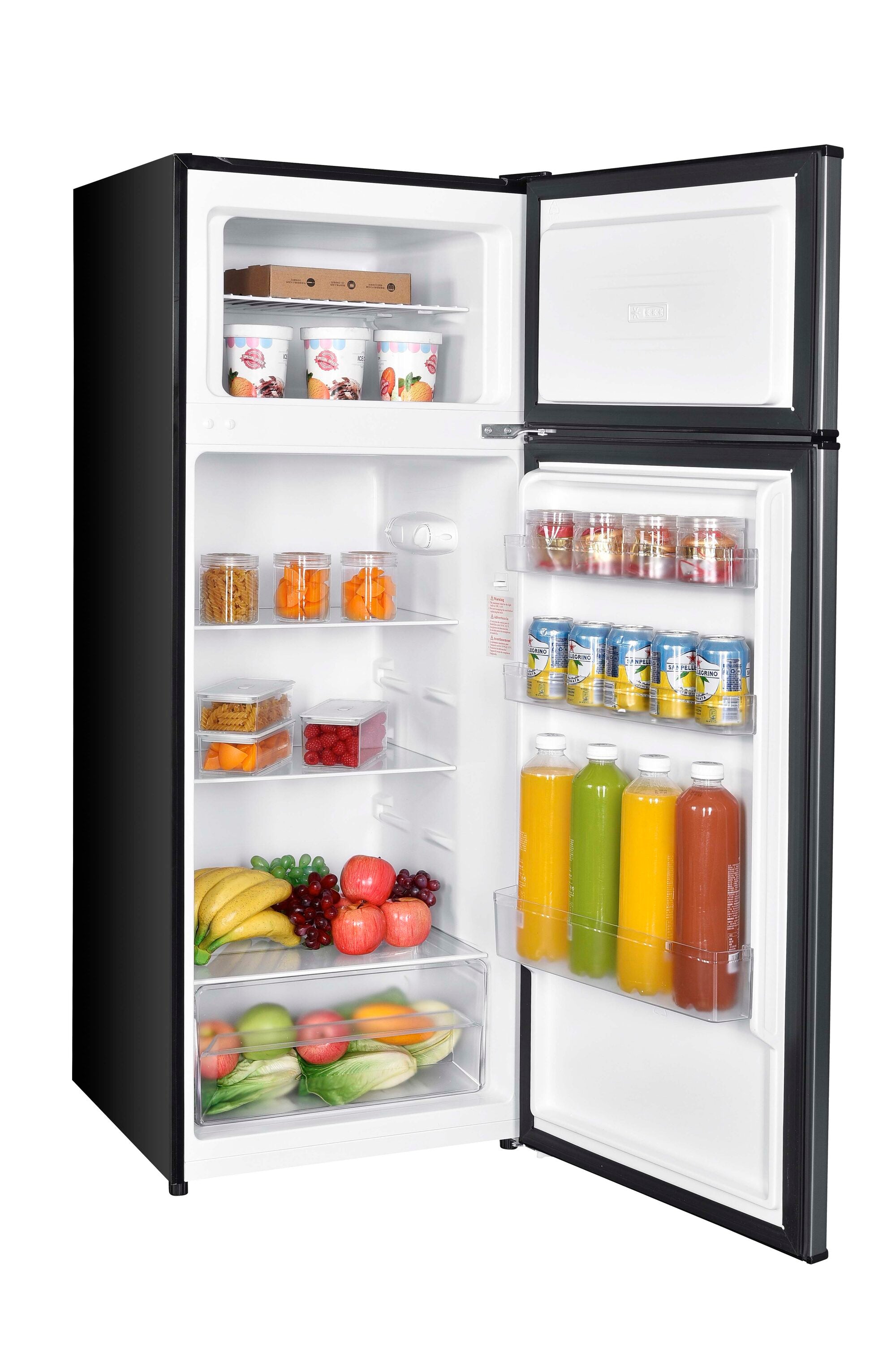 7.4-Cu Ft Counter-Depth 21.5-In Wide Top-Freezer Refrigerator ( Stainless Look ) ENERGY STAR Certified
