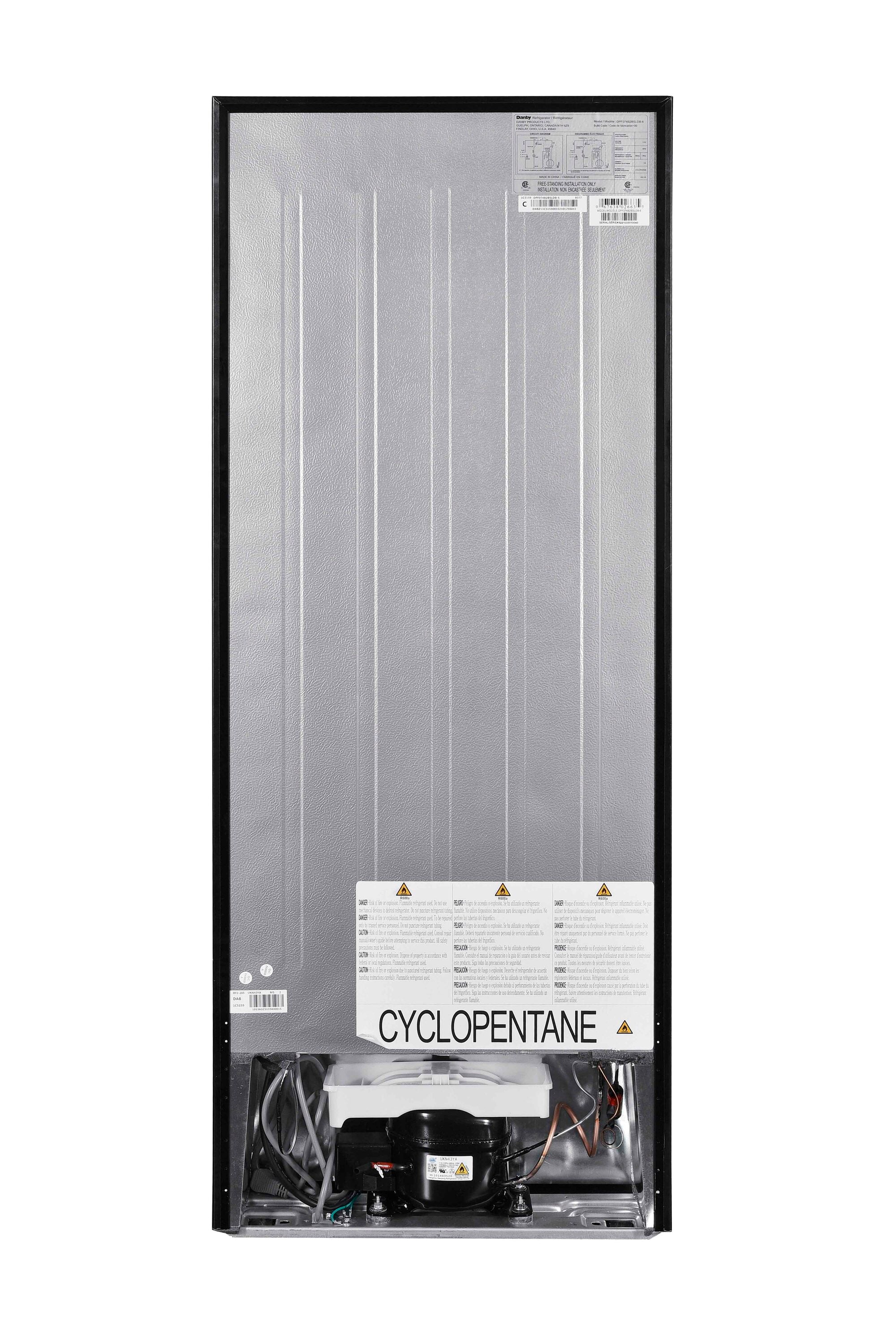 7.4-Cu Ft Counter-Depth 21.5-In Wide Top-Freezer Refrigerator ( Stainless Look ) ENERGY STAR Certified