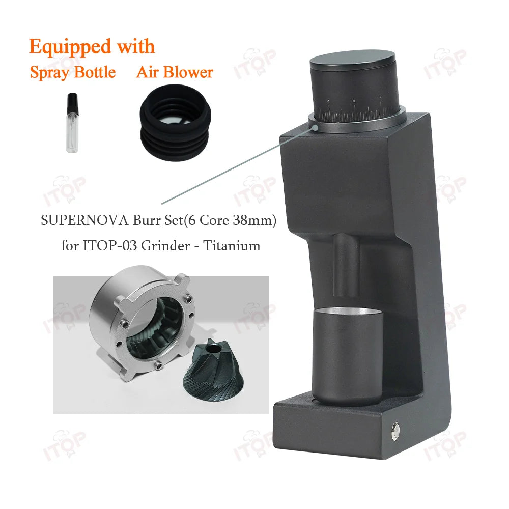 03 Electric Coffee Grinder Seven-Core 48Mm Burr Household Coffee Bean Grinder VS3 Coffee Miller Grinder Espresso 110V 220V