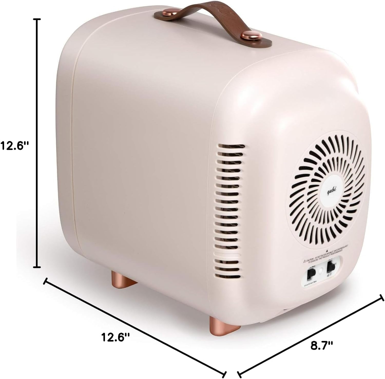Mini Fridge, Professional Skincare Fridge, Mini Cosmetics Makeup Fridge, Compact Fridge 5 Liter (Cream White)