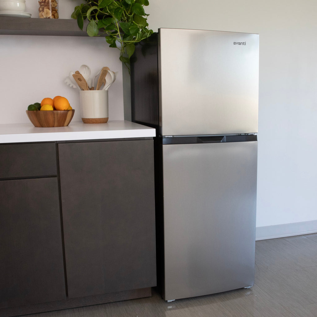 7-Cu Ft Counter-Depth 22-In Wide Top-Freezer Refrigerator ( Stainless Steel ) ENERGY STAR Certified