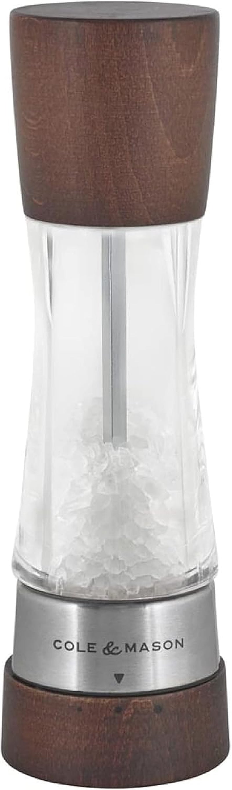 Derwent Salt Mill - Gourmet Precision Salt Grinder - Refillable Seasoning and Spice Tools - Adjustable Seat, Himalayan and Kosher Salt Grinder Settings - Forest Wood