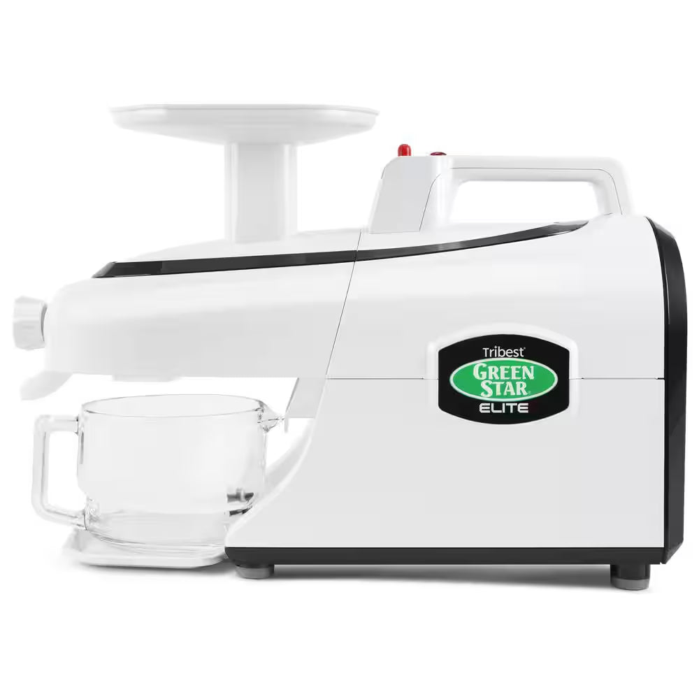 Greenstar Elite 24 Fl. Oz. Jumbo Twin Gear White Masticating Juicer