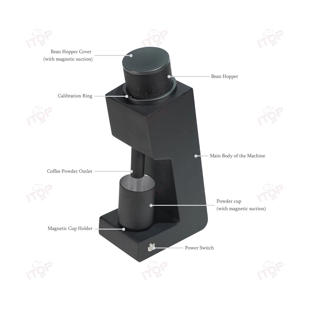 03 Electric Coffee Grinder Seven-Core 48Mm Burr Household Coffee Bean Grinder VS3 Coffee Miller Grinder Espresso 110V 220V