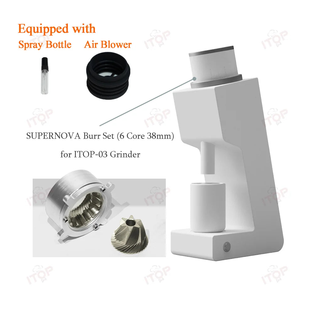 03 Electric Coffee Grinder Seven-Core 48Mm Burr Household Coffee Bean Grinder VS3 Coffee Miller Grinder Espresso 110V 220V