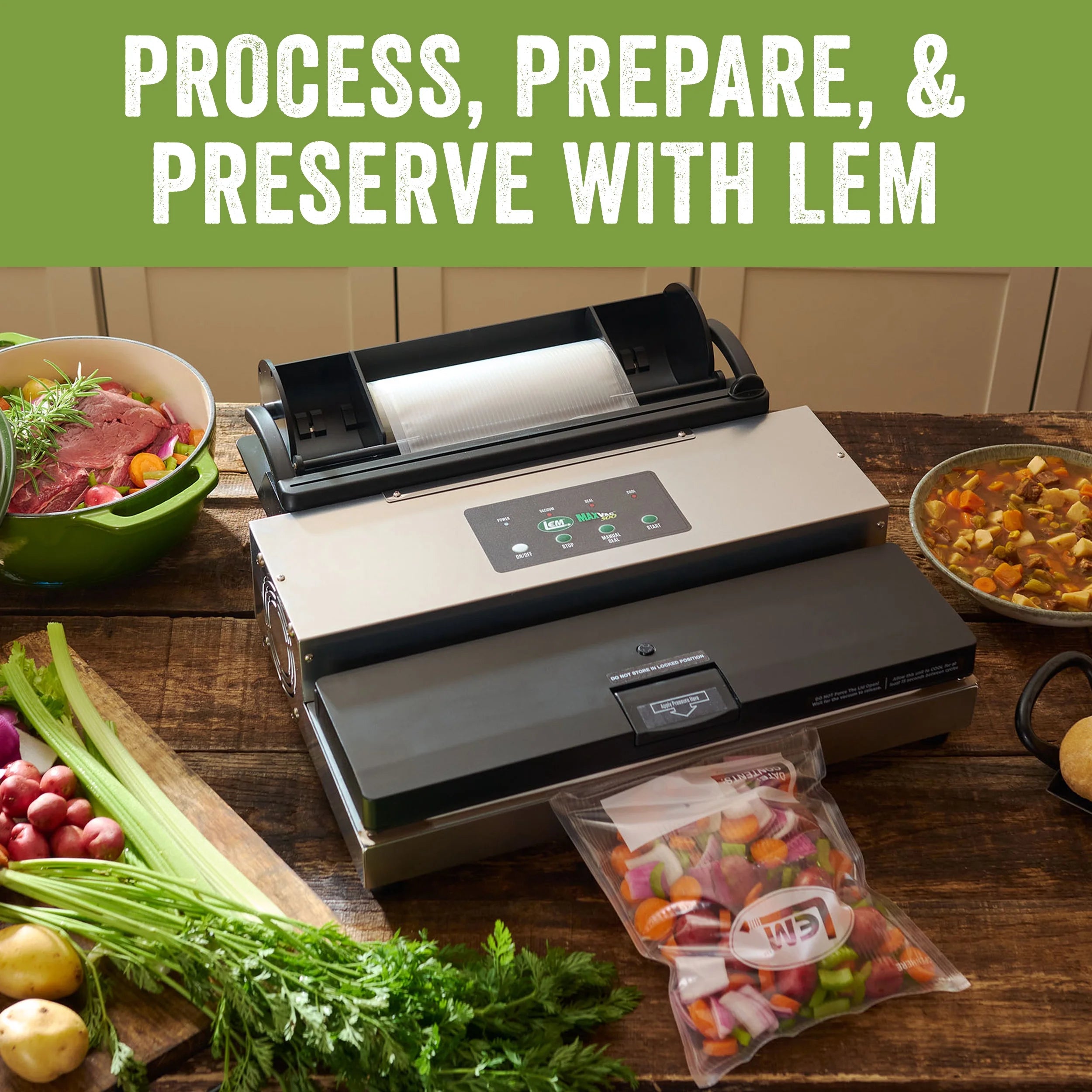 Products Maxvac 500 Aluminum Vacuum Sealer with Cutter