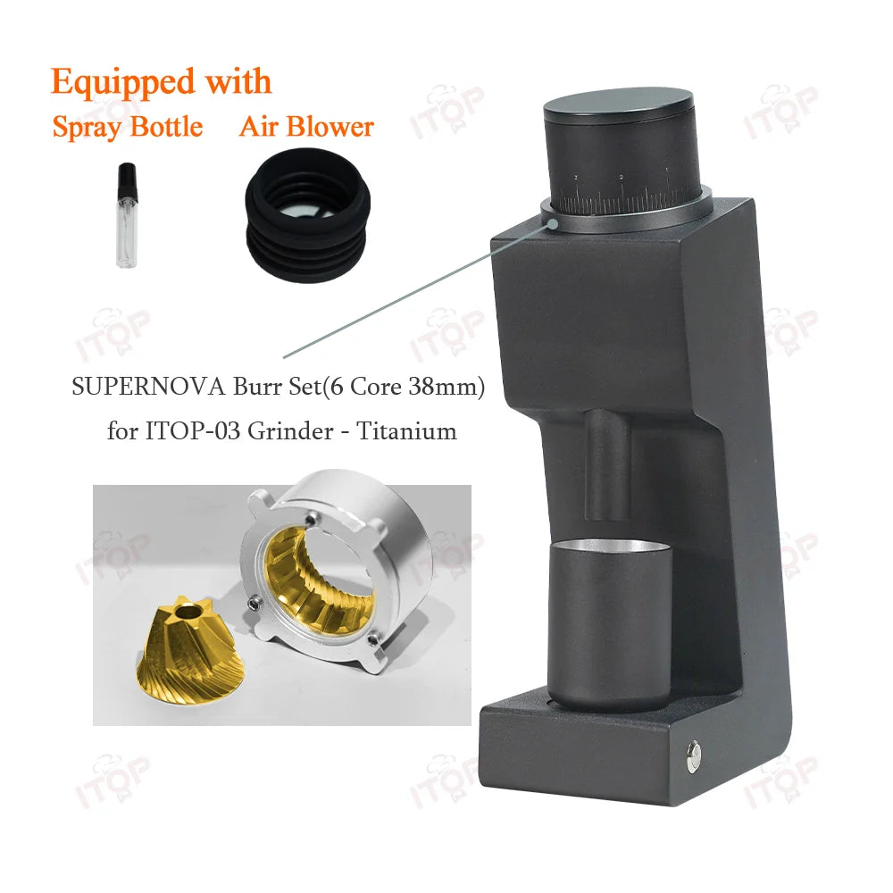 03 Electric Coffee Grinder Seven-Core 48Mm Burr Household Coffee Bean Grinder VS3 Coffee Miller Grinder Espresso 110V 220V