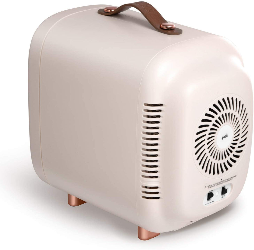 Mini Fridge, Professional Skincare Fridge, Mini Cosmetics Makeup Fridge, Compact Fridge 5 Liter (Cream White)